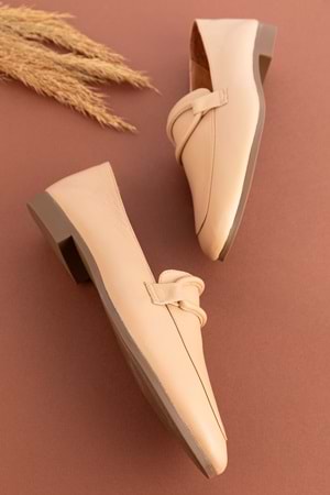 Gondol Hakiki Deri Kadın Babet tzr.109 - Nude - 40