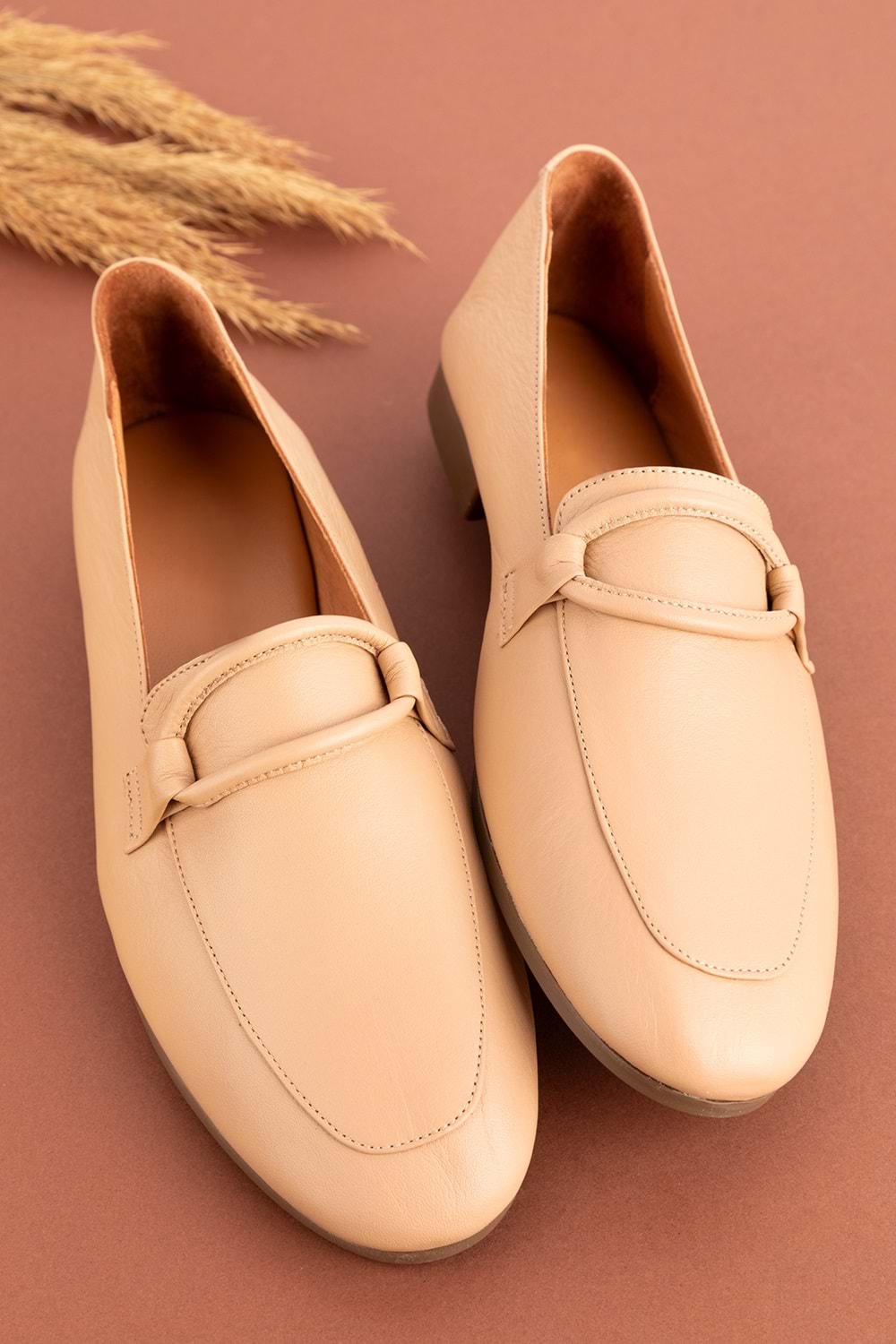 Gondol Hakiki Deri Kadın Babet tzr.109 - Nude - 40