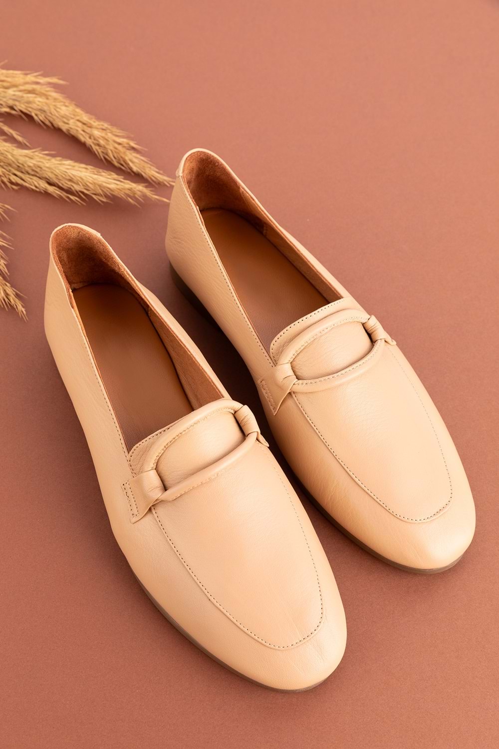 Gondol Hakiki Deri Kadın Babet tzr.109 - Nude - 40