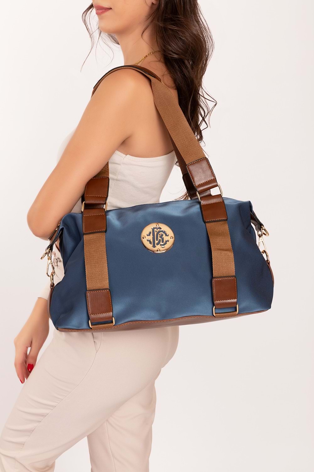 Gondol Şık Seyahat El Çantası gp.1440 - Buz Gri