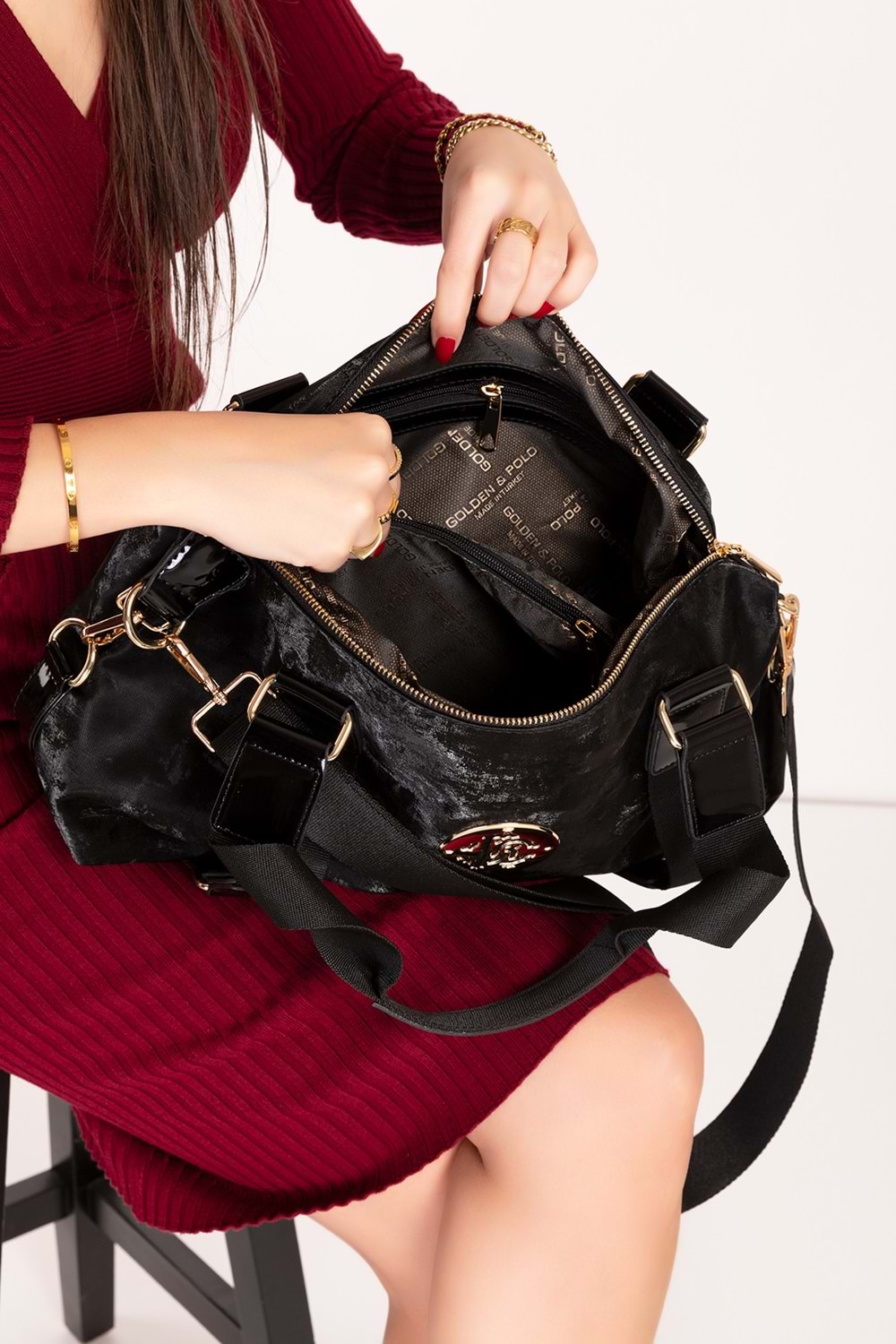 Gondol Şık Seyahat El Çantası gp.1440 - Buz Gri