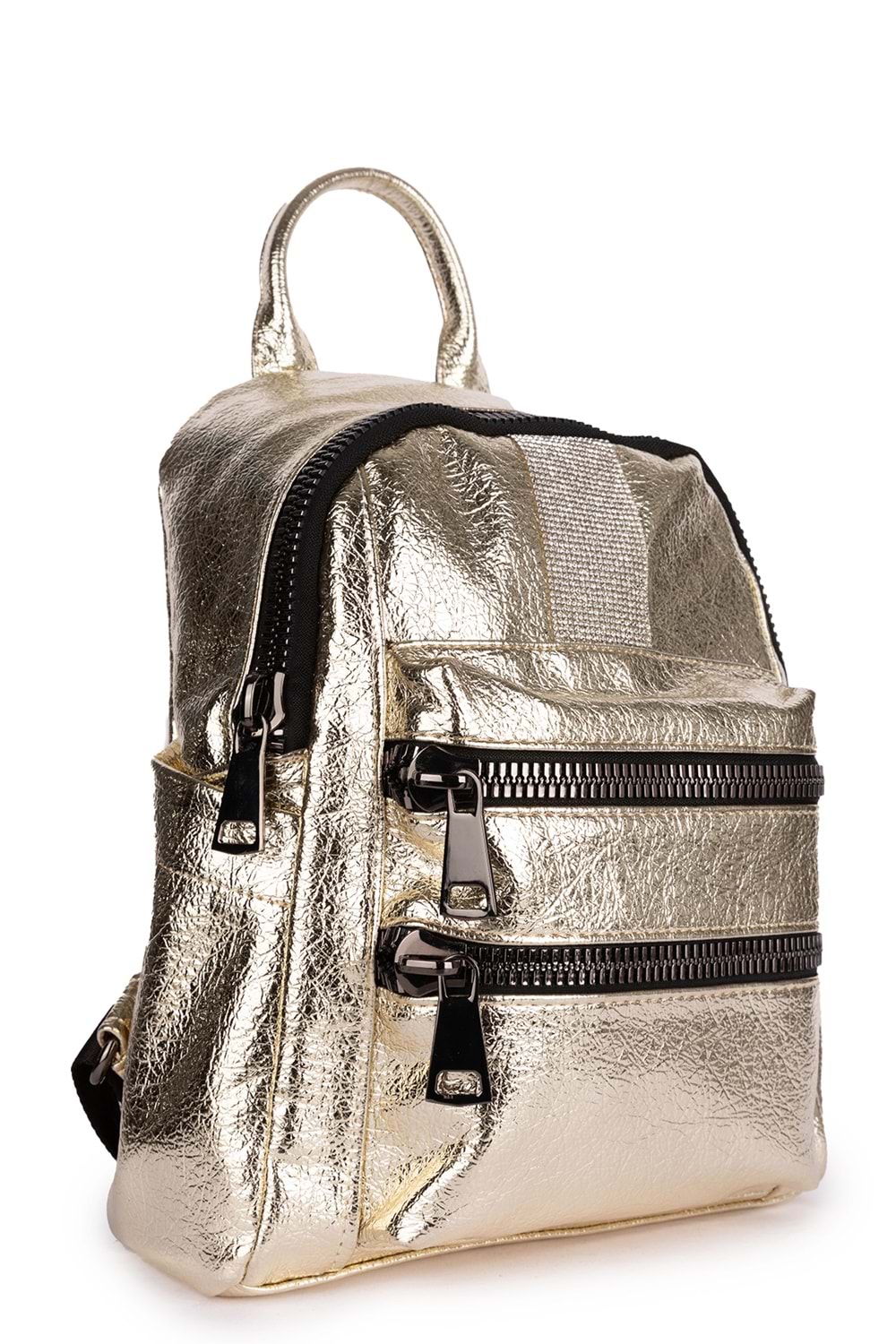 Gondol Kadın Taş Detaylı Günlük Sırt Çantası ald.8001 - Gold
