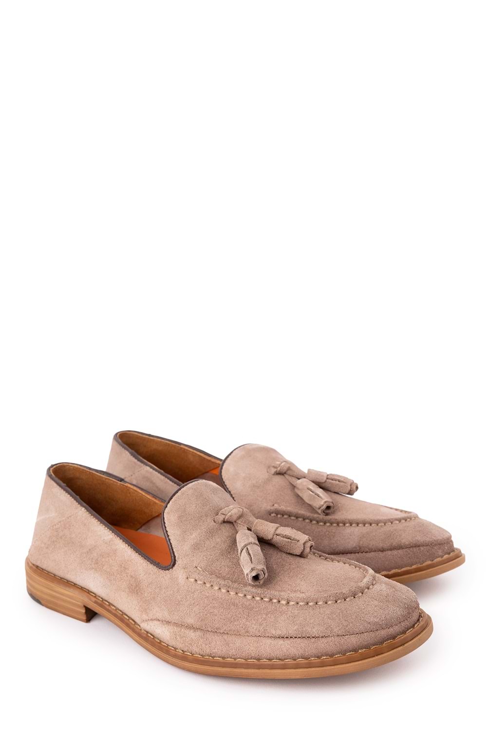 Gondol Içi Dışı Hakiki Deri Hafif Günlük Rahat Ayakkabı src.851 - Gri Süet - 43