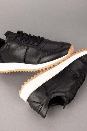 Gondol Kadın Içi Dışı Hakiki Deri Günlük Rahat Ayakkabı tnl.6061 - Siyah Cilt - 36