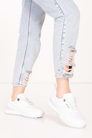 Gondol Kadın Içi Dışı Hakiki Deri Günlük Rahat Ayakkabı tnl.1001 - Beyaz - 38