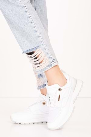 Gondol Kadın Içi Dışı Hakiki Deri Günlük Rahat Ayakkabı tnl.1001 - Beyaz - 38