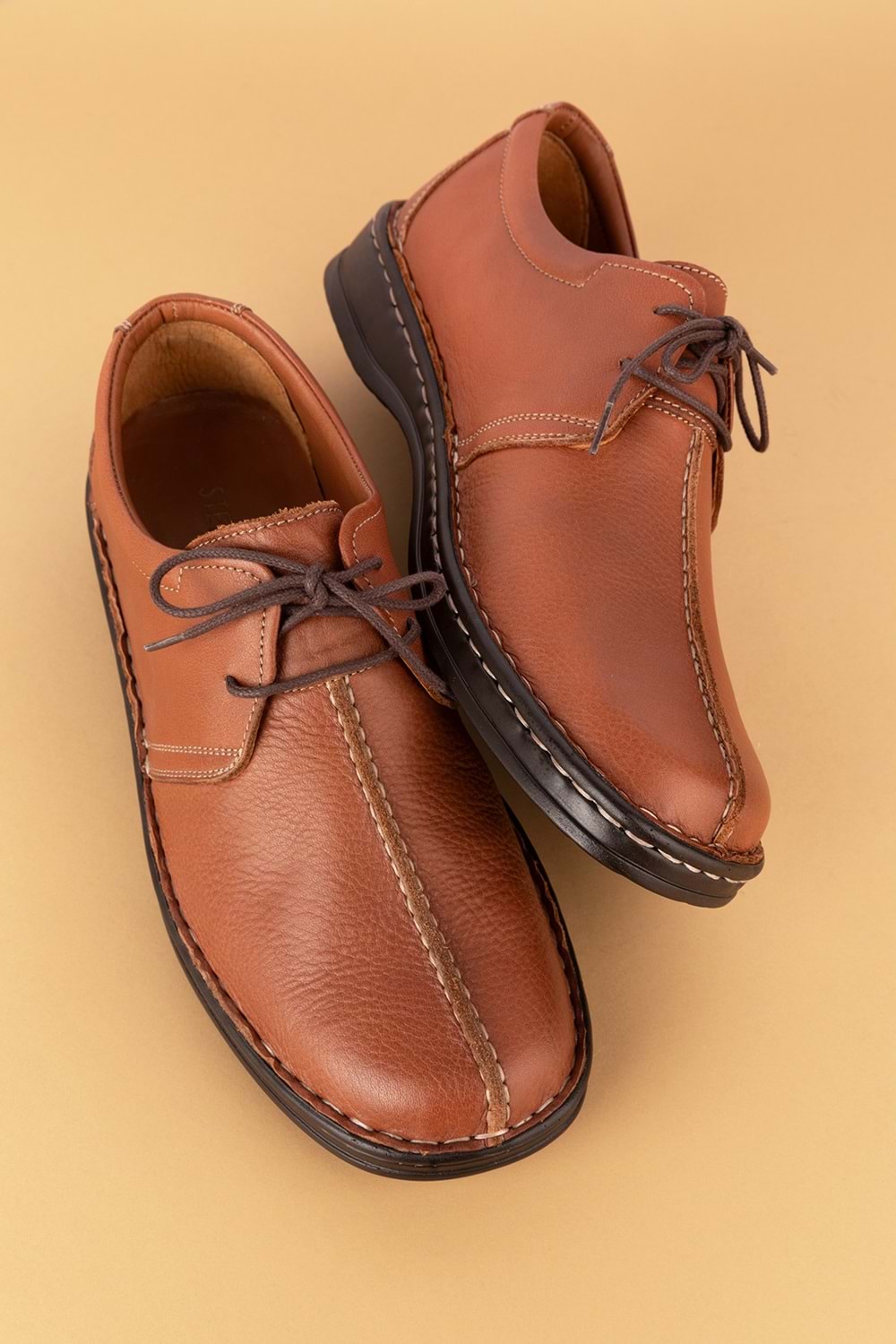 Gondol Erkek Hakiki Deri Günlük Klasik Ayakkabı kml.2026 - Taba - 41