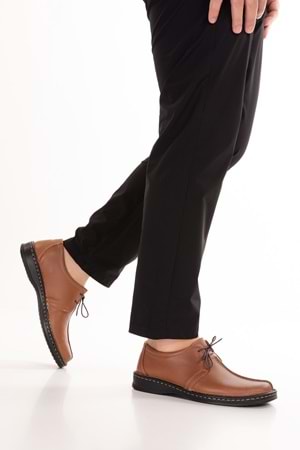 Gondol Erkek Hakiki Deri Günlük Klasik Ayakkabı kml.2026 - Taba - 41