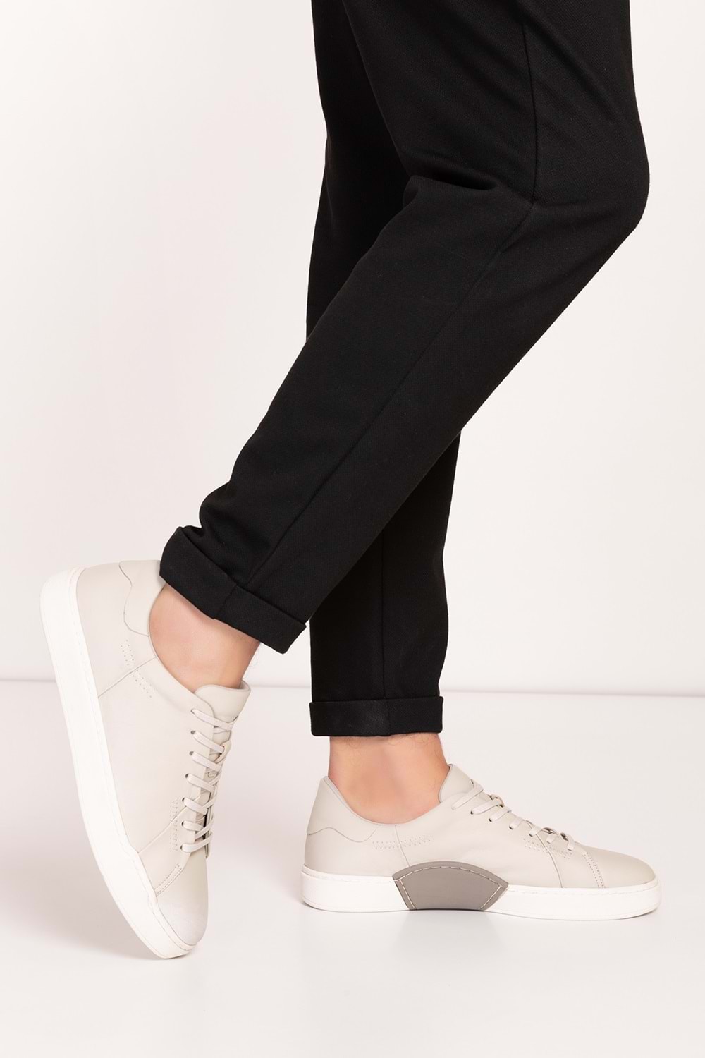 Gondol Erkek Içi Dışı Hakiki Deri Günlük Rahat Ayakkabı tnl.7080 - Gri - 41