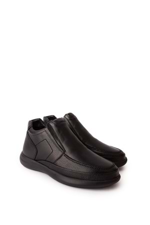 Gondol Erkek Hakiki Deri Hafif Faylon Taban Günlük Bot src.707 - Siyah - 42