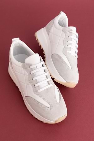 Gondol Hakiki Deri Rahat Günlük Ayakkabı pkr.915 - Beyaz - 40