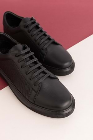 Gondol Hakiki Deri Rahat Günlük Ayakkabı pkr.909 - Siyah - 37