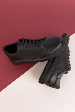 Gondol Hakiki Deri Rahat Günlük Ayakkabı pkr.909 - Siyah - 37