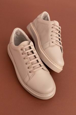 Gondol Hakiki Deri Rahat Günlük Ayakkabı pkr.909 - Vizon - 38