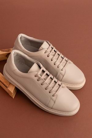 Gondol Hakiki Deri Rahat Günlük Ayakkabı pkr.909 - Vizon - 38