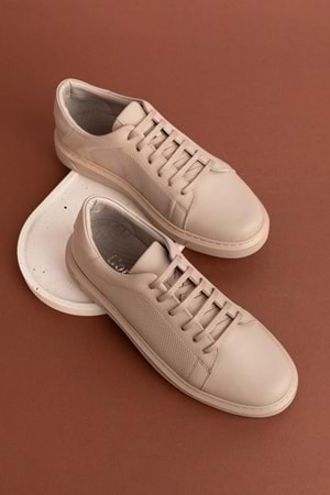 Gondol Hakiki Deri Rahat Günlük Ayakkabı pkr.909 - Vizon - 38