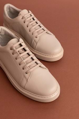 Gondol Hakiki Deri Rahat Günlük Ayakkabı pkr.909 - Vizon - 38