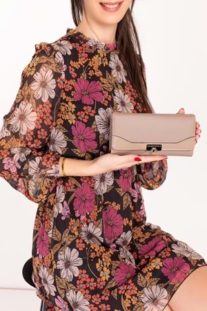 Gondol Çok Gözlü Kullanışlı Şık Cüzdan gp.1489 - Vizon - TEK EBAT