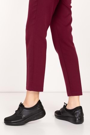 Gondol Comfort Bolle Ortopedik Deri Strech Ayakkabı at.4206 - Siyah - 37