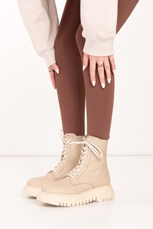 Gondol Kadın Hakiki Deri Günlük Postal Bot wst.2303 - Vizon - 38