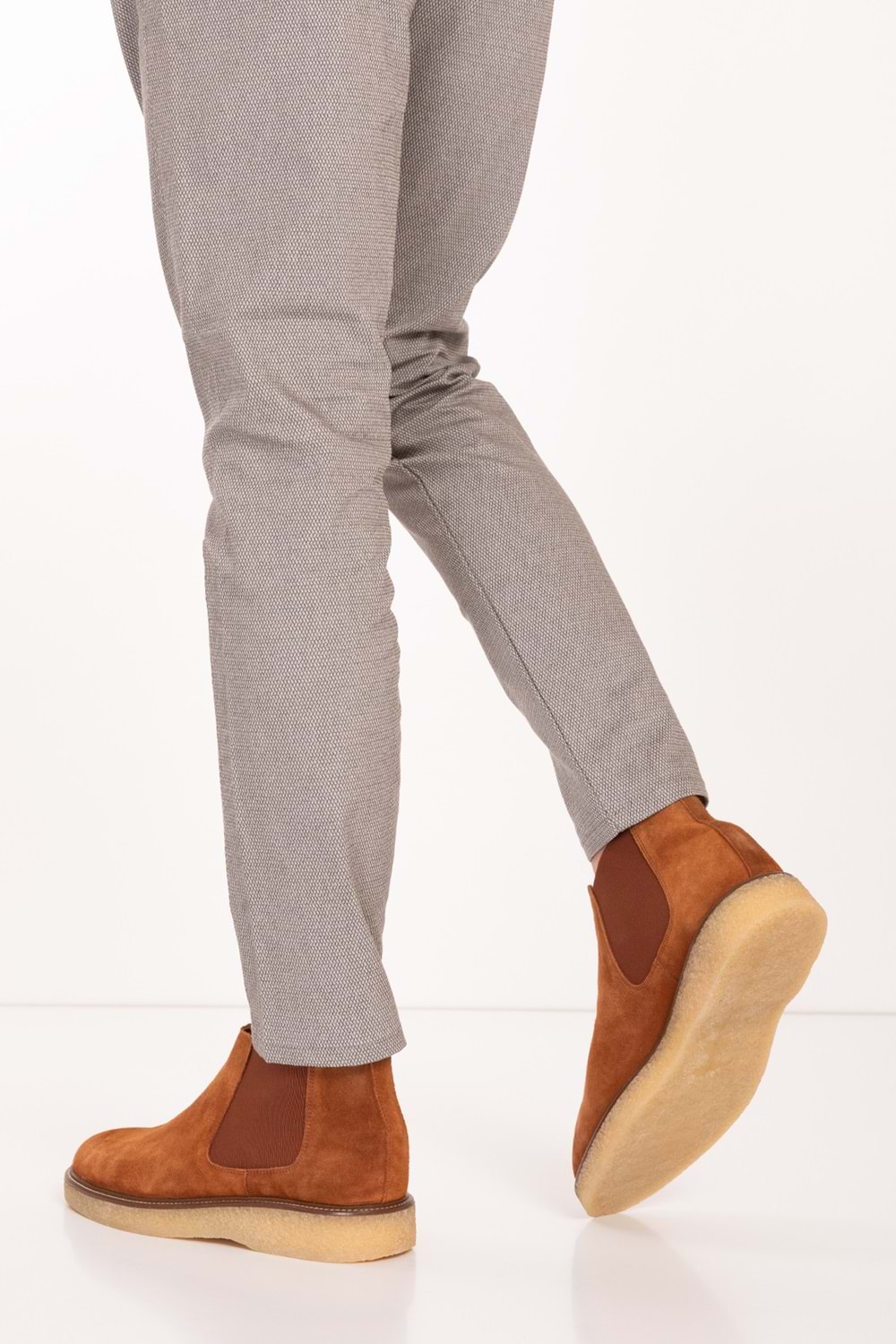 Gondol Erkek Hakiki Deri Kaucuk Taban Günlük Bot tx.77810 - Taba Süet - 43