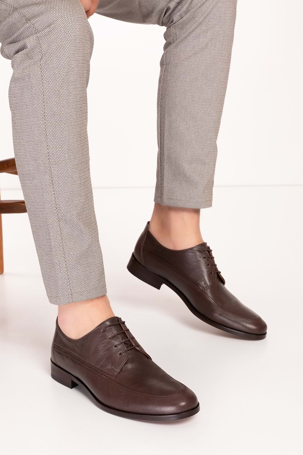 Gondol Erkek Hakiki Deri Kösele Taban Klasik Ayakkabı tx.8520