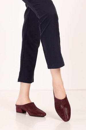 Gondol Hakiki Deri Şık Rahat Sabo Gondol Terlik vdt.16 - Bordo - 41