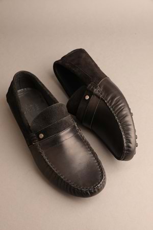 Gondol Erkek Hakiki Deri Klasik Loafer Siyah 41 ttx.2014