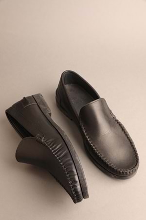 Gondol Erkek Hakiki Deri Klasik Loafer Siyah 41 ttx.20131