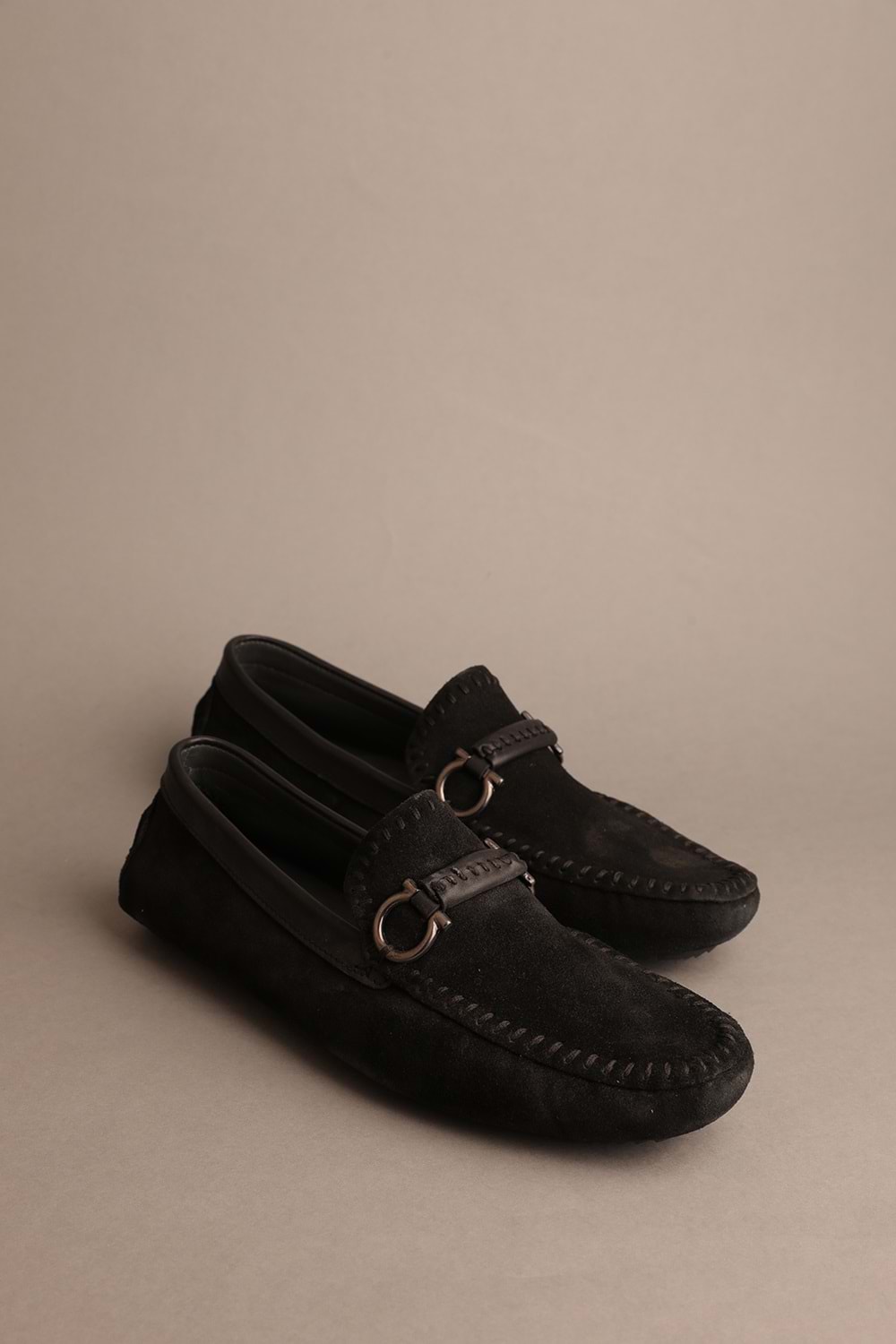 Gondol Erkek Hakiki Deri Klasik Loafer Siyah Süet 41 ttx.20153