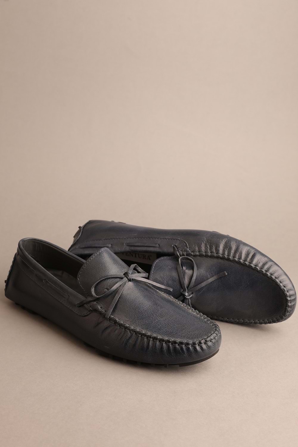 Gondol Erkek Hakiki Deri Klasik Loafer Lacivert 42 ttx.20157