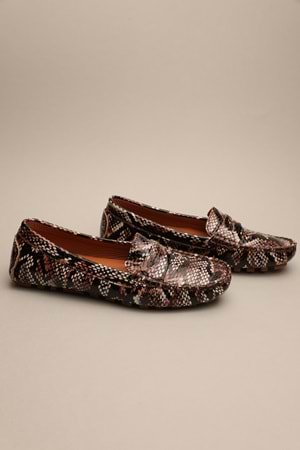 Gondol Kadın Hakiki Deri Klasik Loafer Siyah Yılan 37 ttx.70122