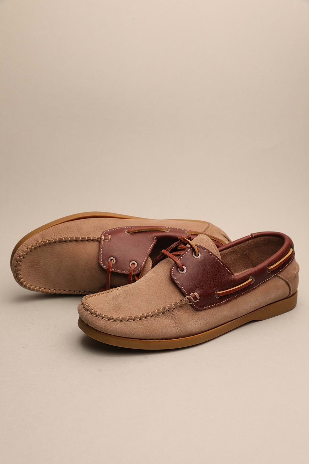Gondol Erkek Hakiki Deri Klasik Loafer Vizon 41 ttx.672