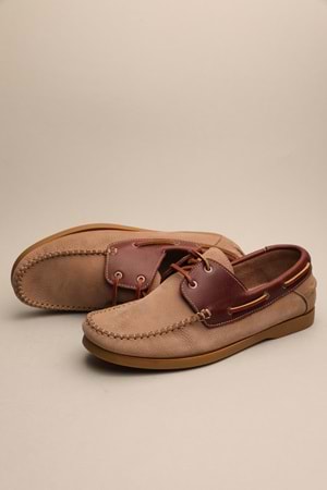 Gondol Erkek Hakiki Deri Klasik Loafer Vizon 41 ttx.672