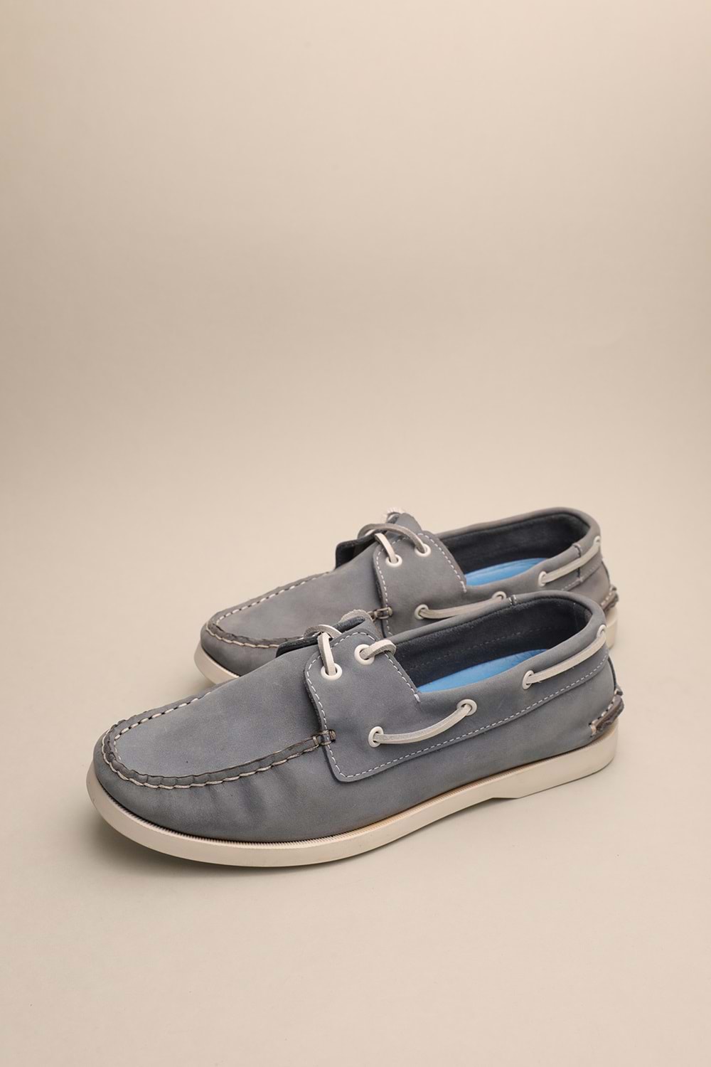 Gondol Erkek Hakiki Deri Klasik Loafer Mavi 40 ttx.677