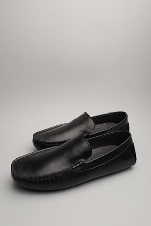 Gondol Erkek Hakiki Deri Klasik Loafer Siyah 42 ttx.6016