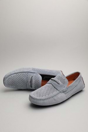 Gondol Erkek Hakiki Deri Klasik Loafer Bebe Mavi 40 ttx.60118