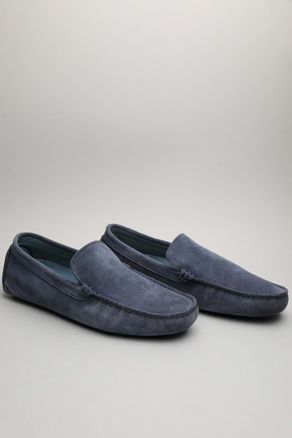 Gondol Erkek Hakiki Deri Klasik Loafer Mavi 42 ttx.60119
