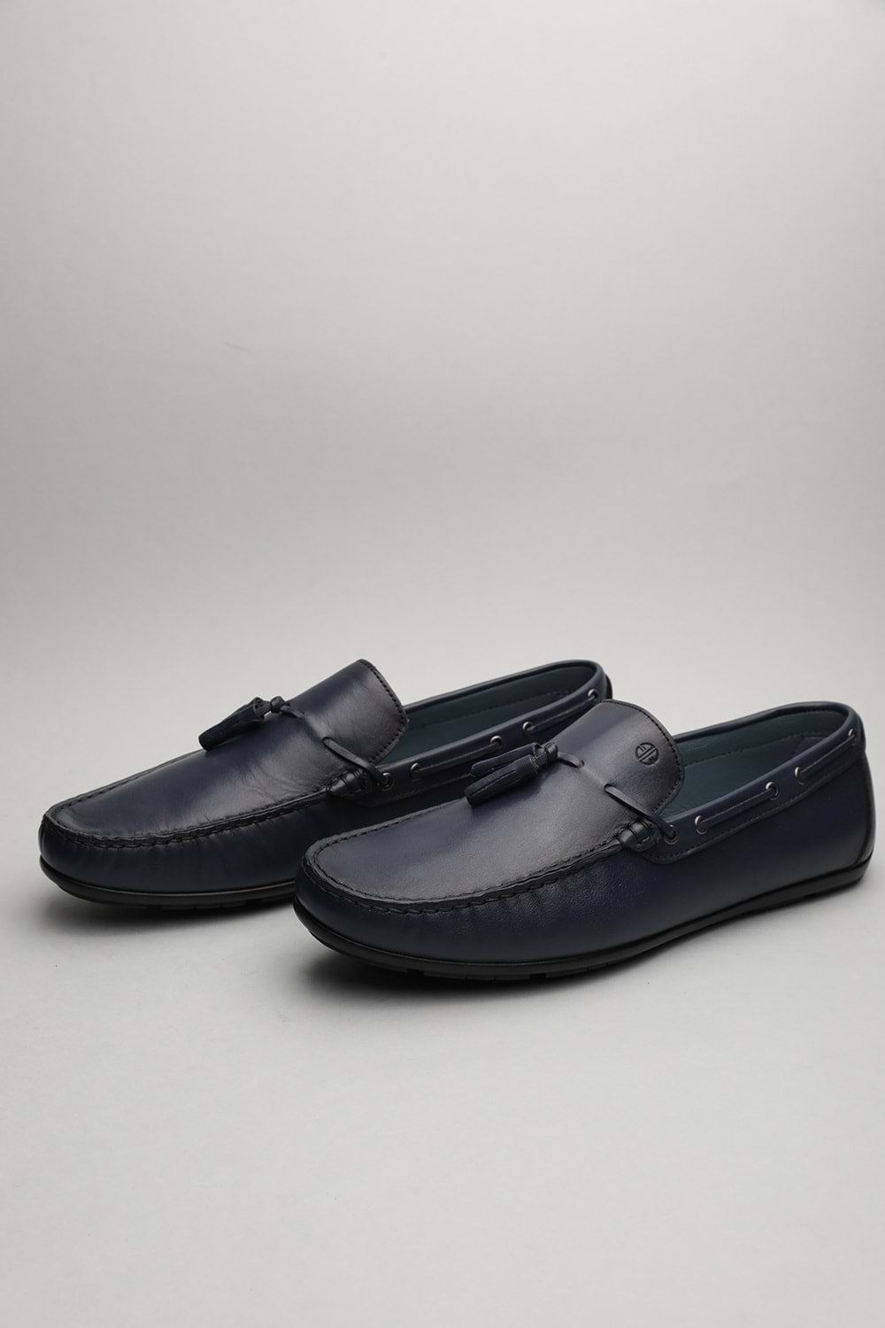 Gondol Erkek Hakiki Deri Klasik Loafer Lacivert 44 ttx.60122