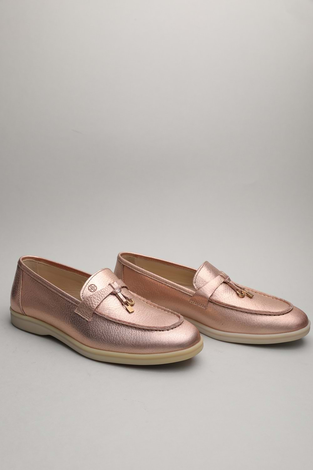 Gondol Kadın Hakiki Deri Klasik Loafer Pudra Sim 41 ttx.70143