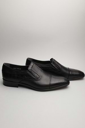 Gondol Erkek Hakiki Deri Klasik Siyah Croco 45 ttx.148