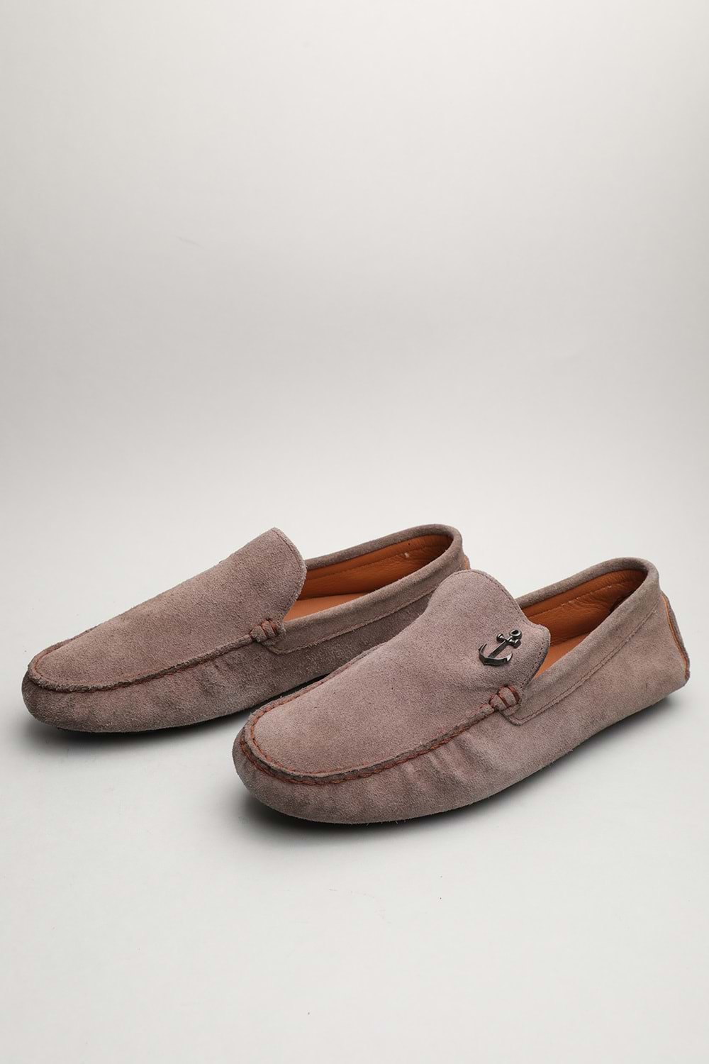 Gondol Erkek Hakiki Deri Klasik Loafer Vizon Süet 40 ttx.60163