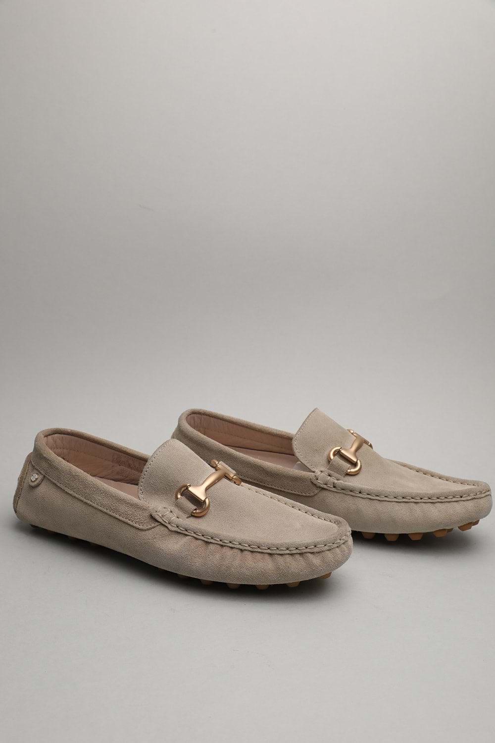 Gondol Erkek Hakiki Deri Klasik Loafer Vizon Süet 40 ttx.60175