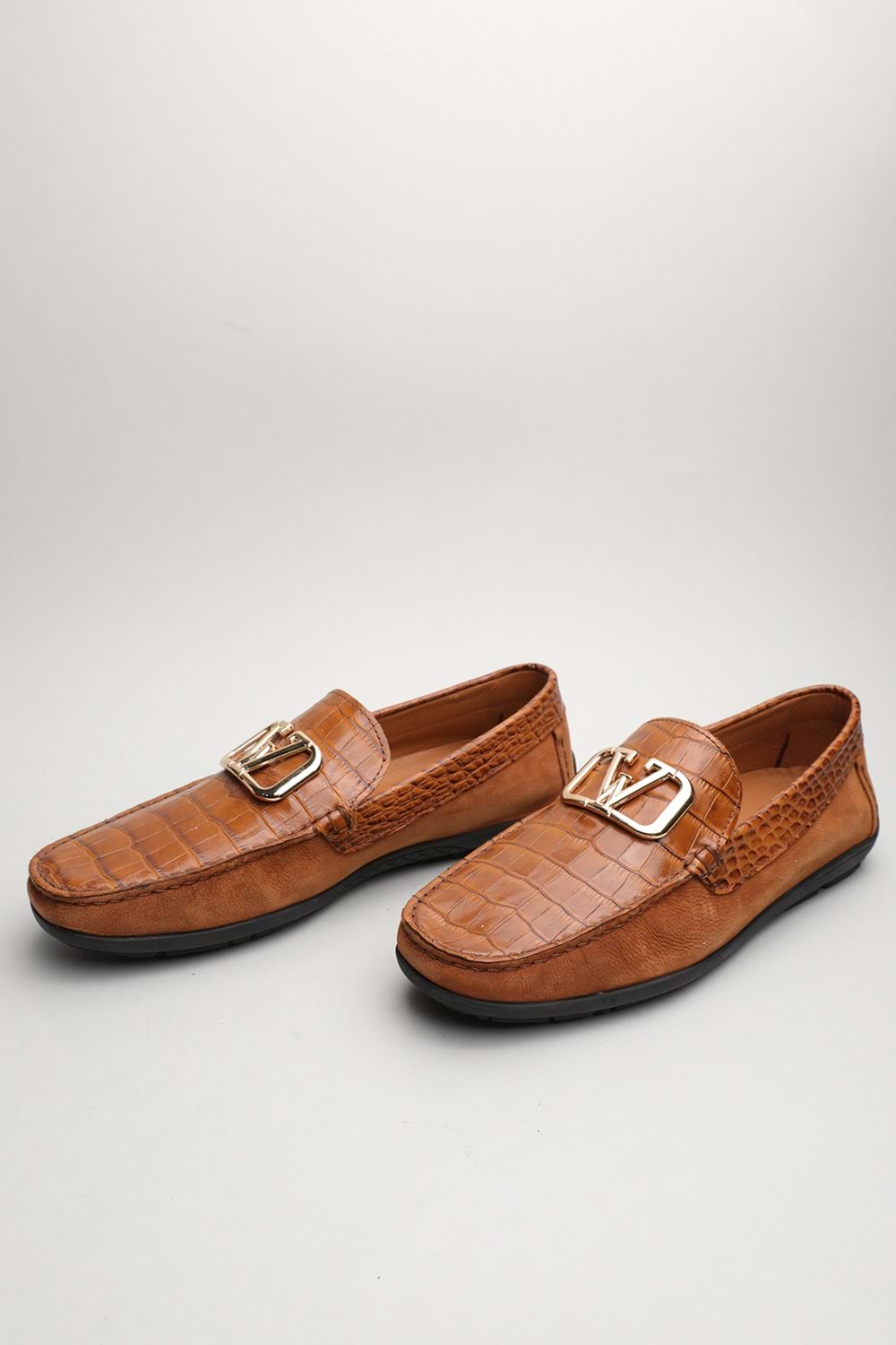 Gondol Erkek Hakiki Deri Klasik Loafer Taba Croco 41 ttx.60183