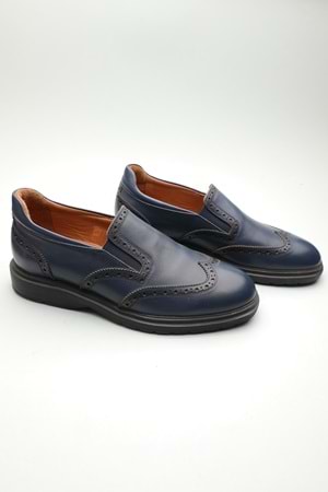 Gondol Erkek Hakiki Deri Klasik Loafer Lacivert 42 ttx.601132