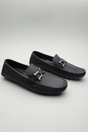 Gondol Erkek Hakiki Deri Klasik Loafer Lacivert 41 ttx.601151
