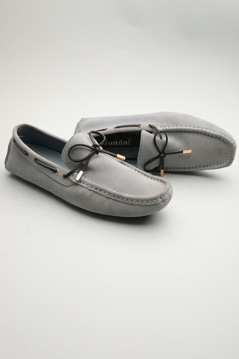 Gondol Erkek Hakiki Deri Klasik Loafer Buz Mavi 41 ttx.601214