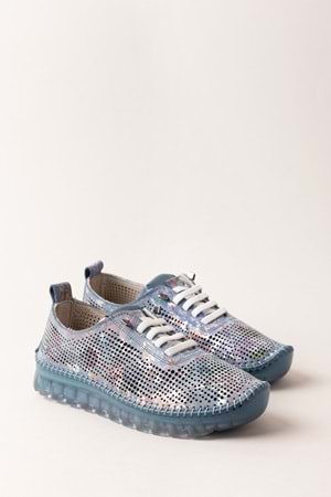 Gondol Hakiki Deri Rahat Esnek Hafif Taban Yazlık Ayakkabı kla.3623 - Mavi - 41