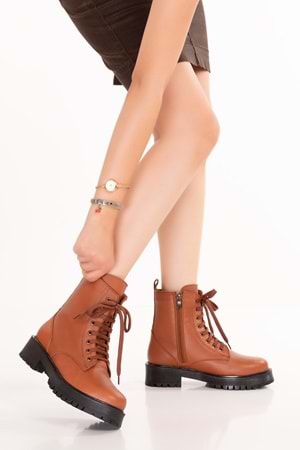 Gondol Hakiki Deri Kısa Günlük Rahat Postal Bevin - Taba - 38