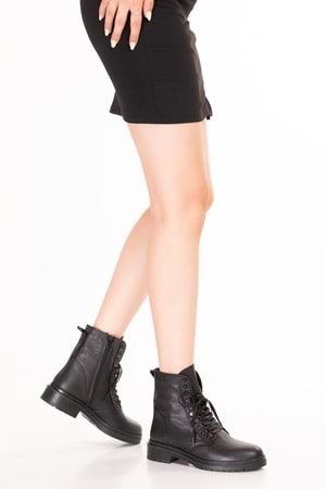 Gondol Kadın Hakiki Deri Günlük Postal Wilma - Siyah - 38